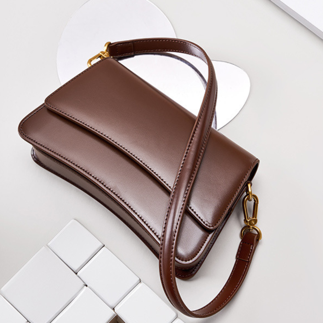 Britney Sleek Leather Shoulder Bag