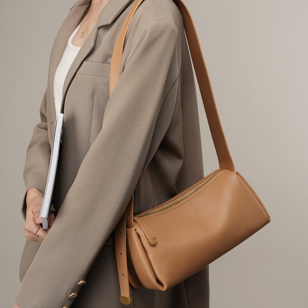 Elodie Soft Leather Baguette Bag (NL)