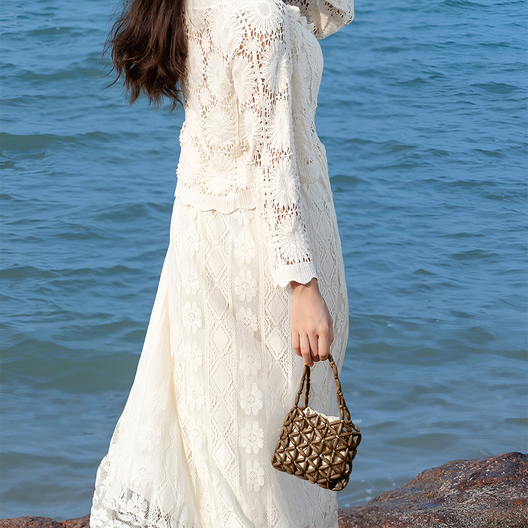 <tc>Campbell 編み ハンドバッグ</tc>