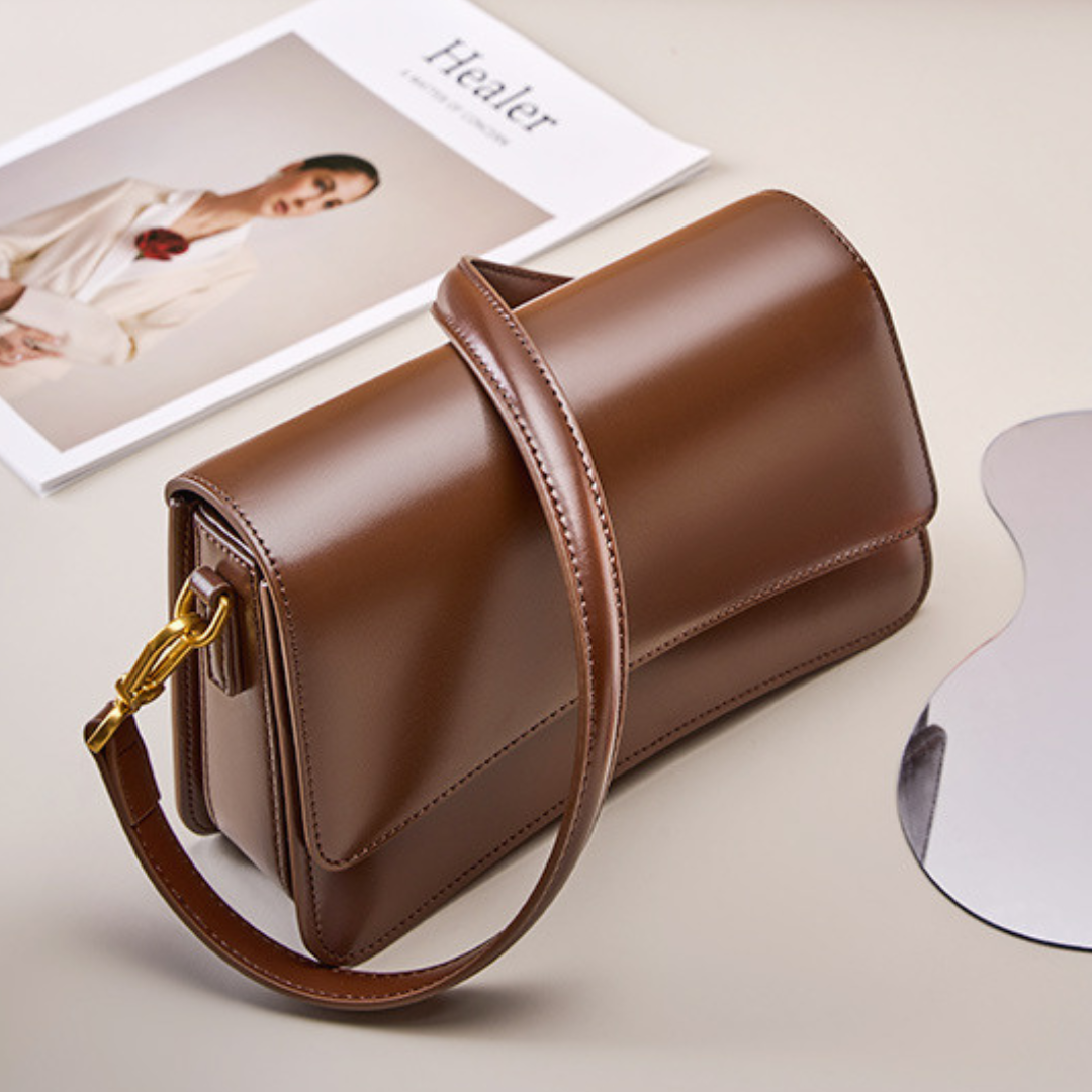 Britney Sleek Leather Shoulder Bag