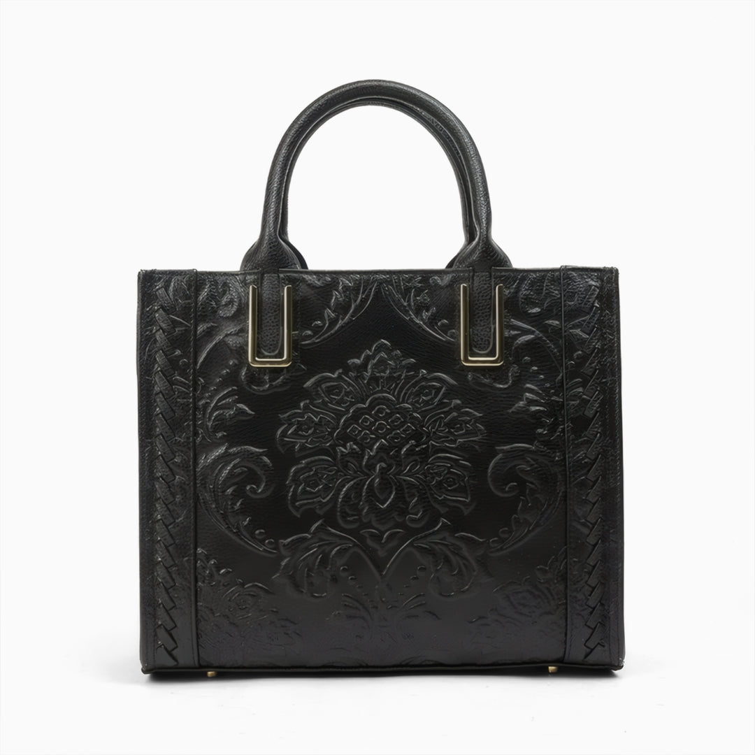 Fiorenza Embossed Medium Tote Bag