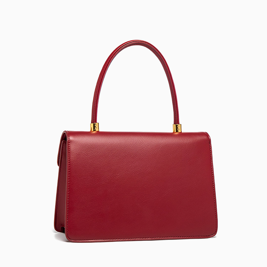 Regal Charm Suede Handbag