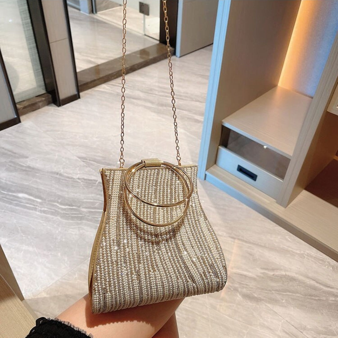 <tc>Meghan ラインストーンハンドバッグ
</tc>