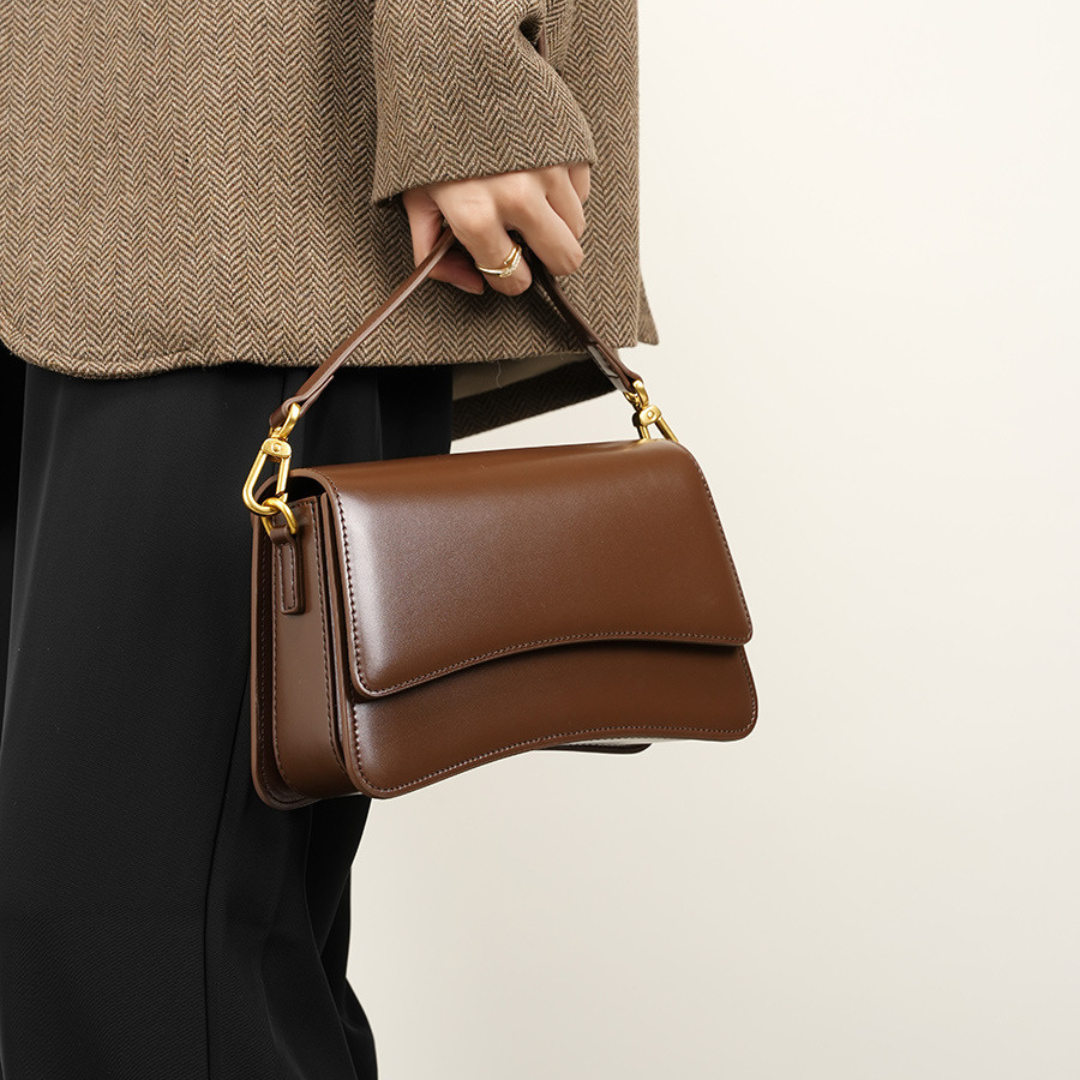 Britney Sleek Leather Shoulder Bag