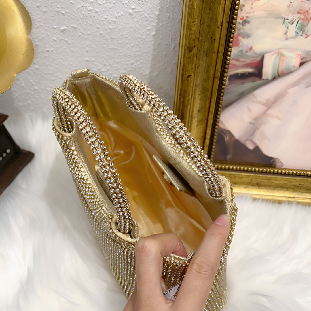 <tc>Aurelia ラインストーンハンドバッグ</tc>