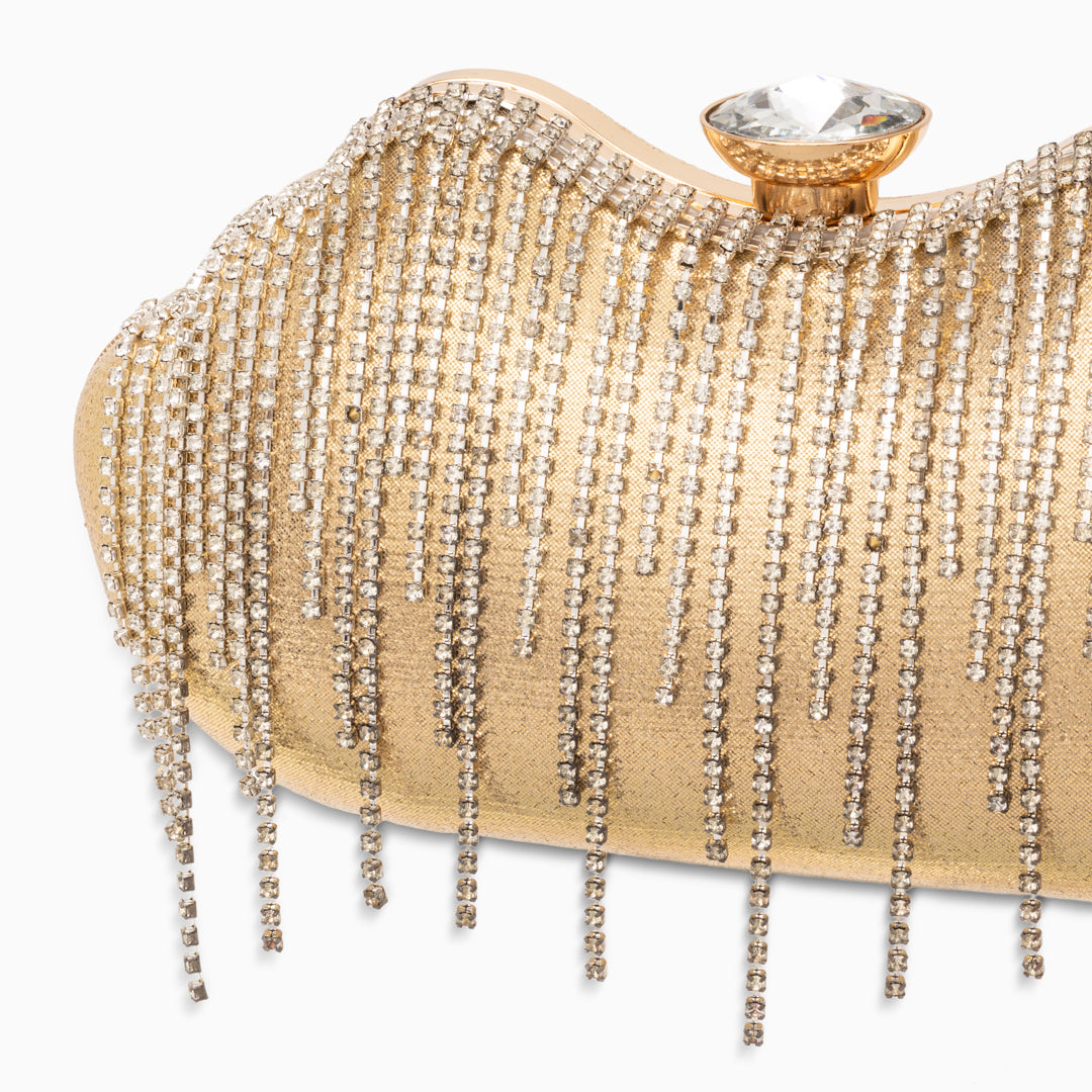 Ambrinee Fringe Clutch Bag