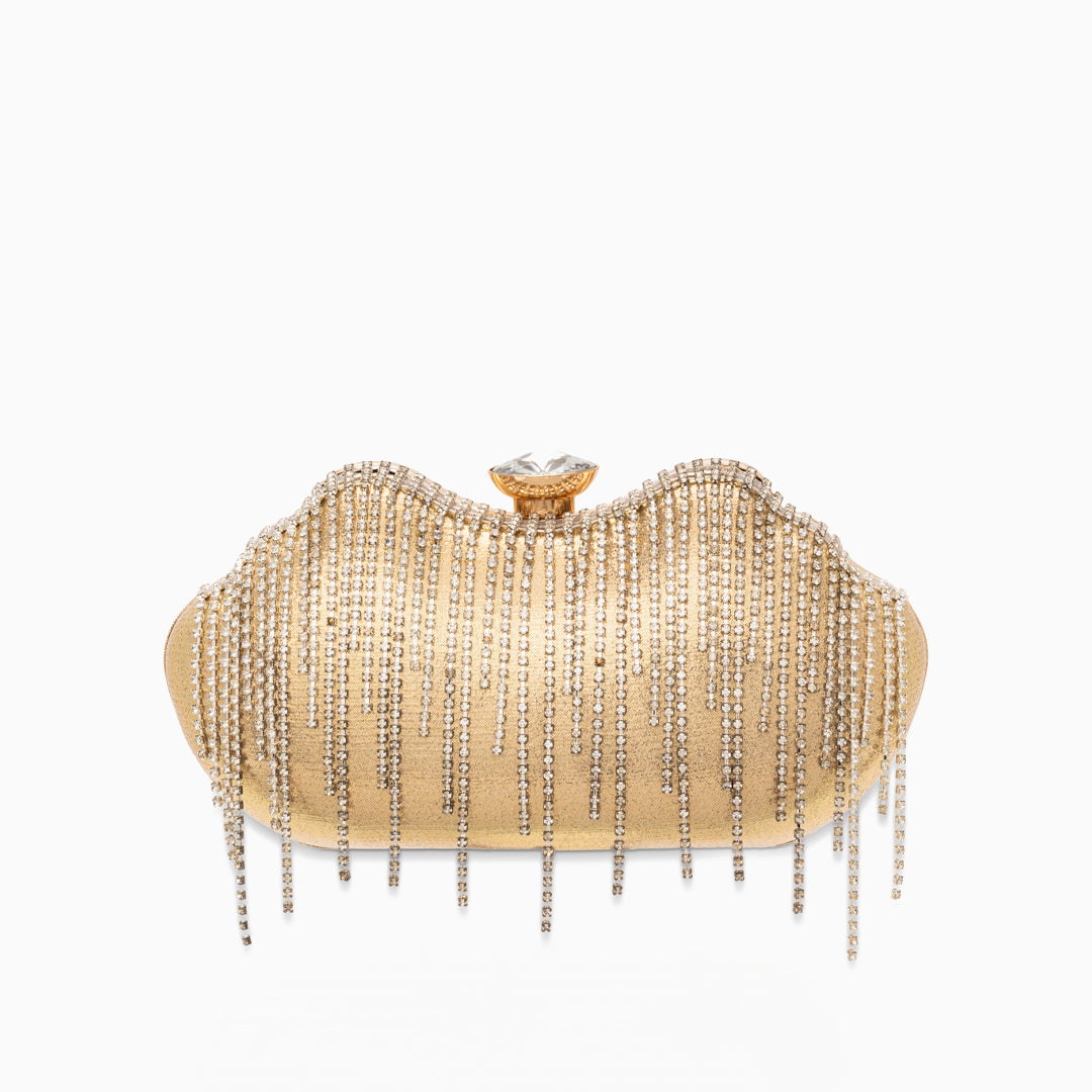 Ambrinee Fringe Clutch Bag